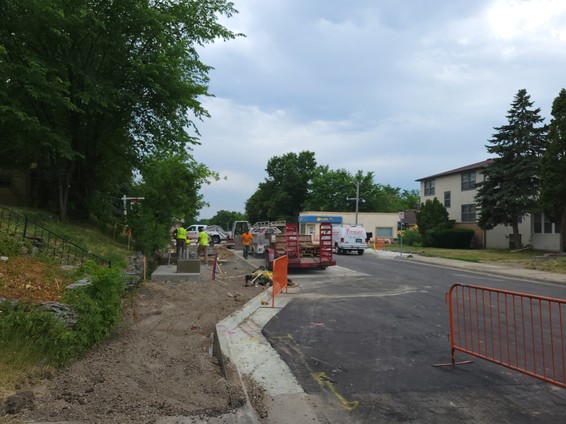 D line station construction update