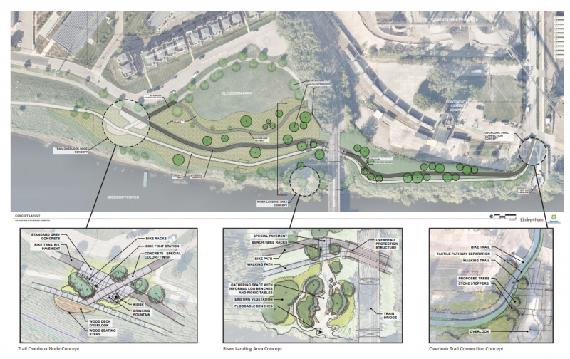 26th Avenue North Overlook and Ole Olson Park Trail Connection Project enters new phase