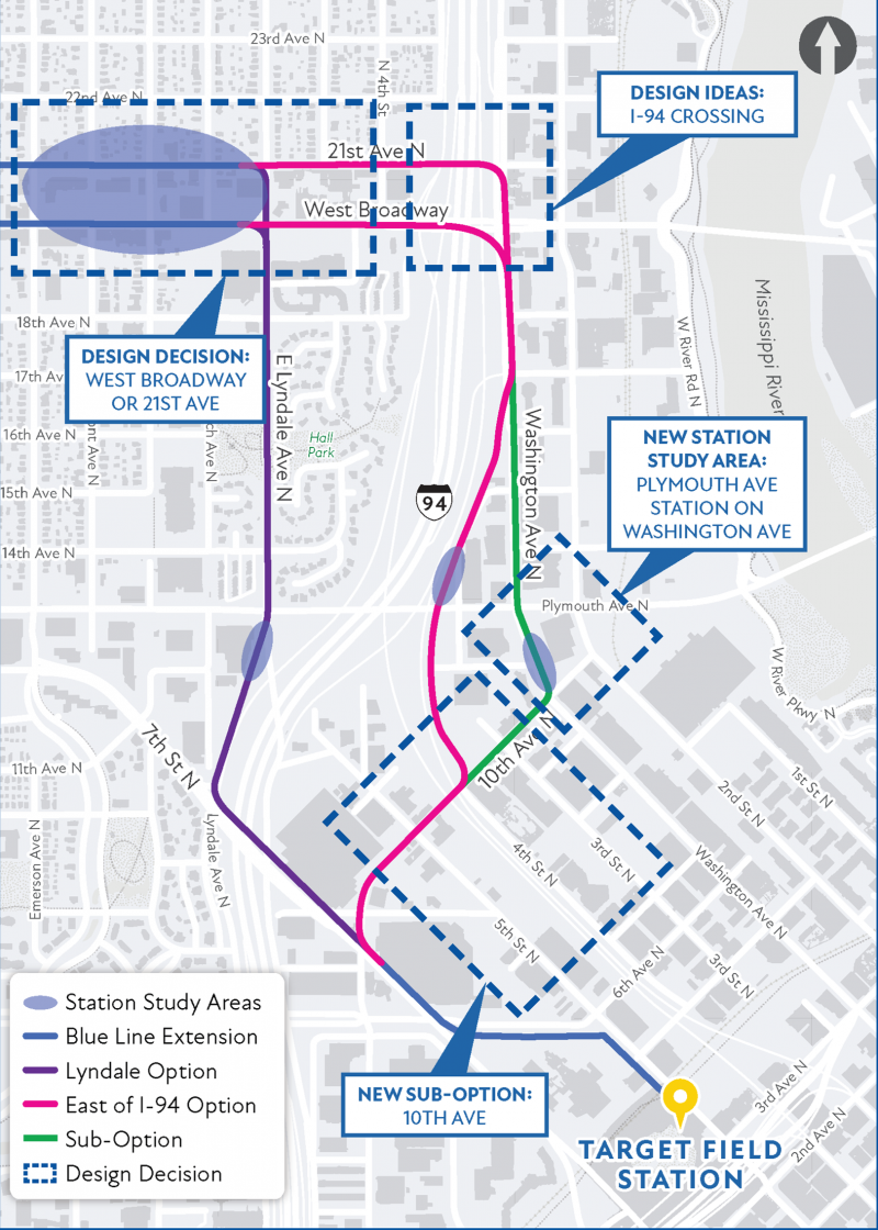 Weigh in on Blue Line route options