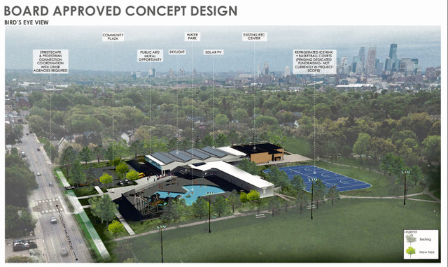 Concept approved for renovated and expanded facilities at North Commons Park