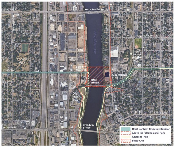 Have your say on a potential Mississippi River trail bridge connecting North and NE Minneapolis