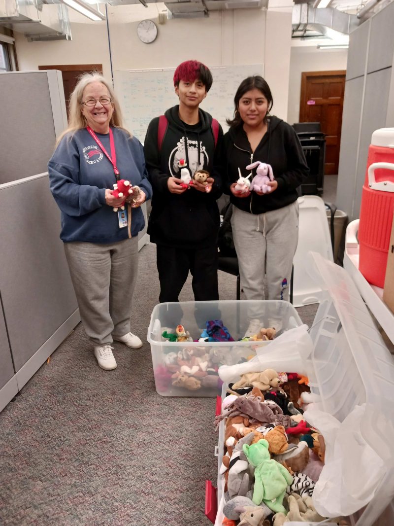 Northside neighbor welcomes students with Beanie Babies